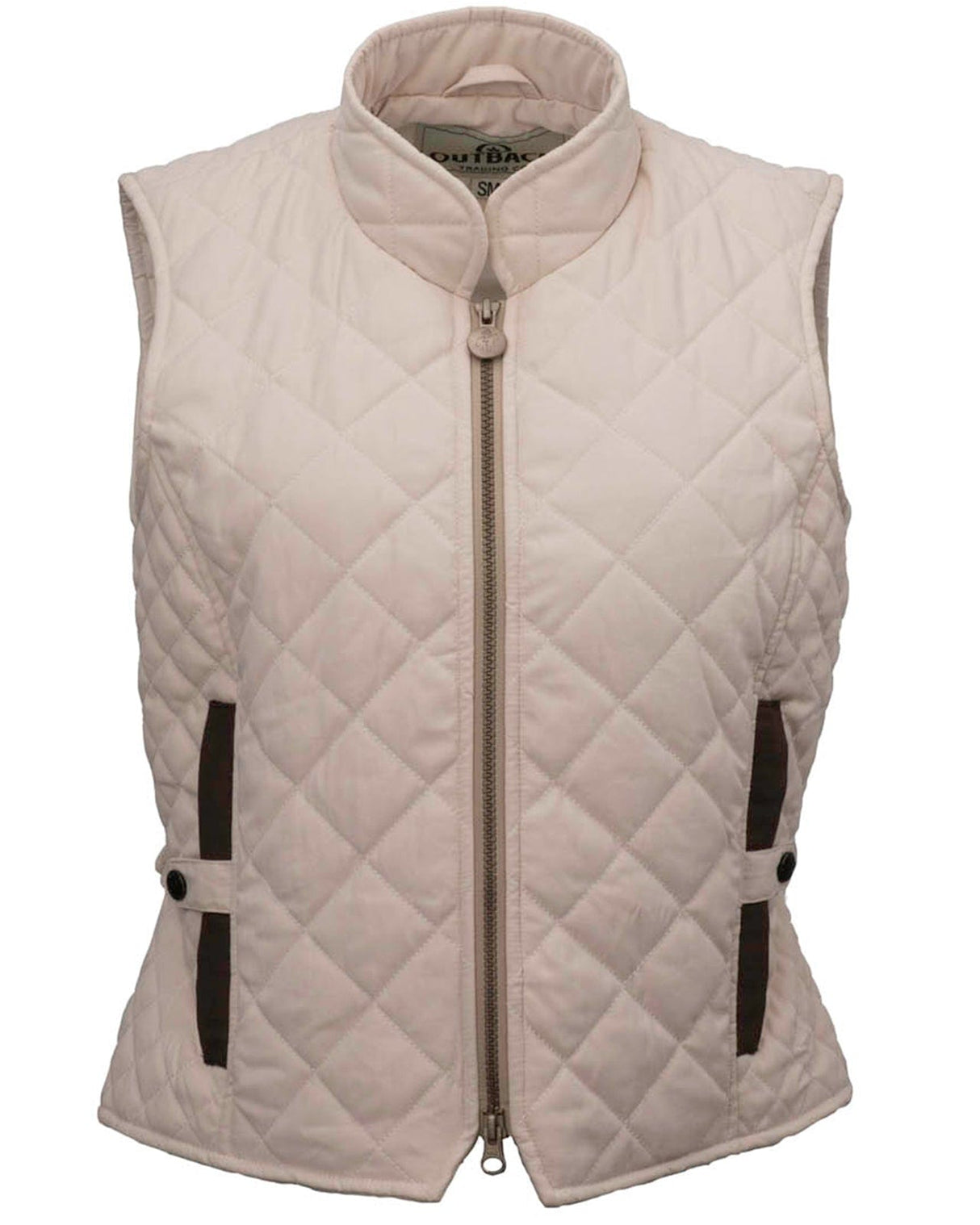 Outback Trading Company Women’s Quilted Riding Vest Cream / SM 40321-CRM-SM 789043436051