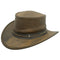 Outback Trading Company Iron Bark Leather Hat Brindle Brown / SM 1377-BDL-SM 789043409673 Leather Hats