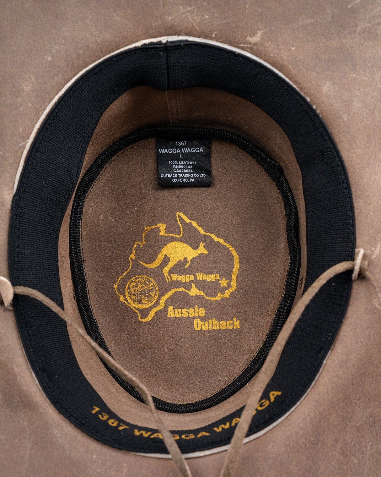 Outback Trading Company Wagga Wagga Leather Hat Leather Hats