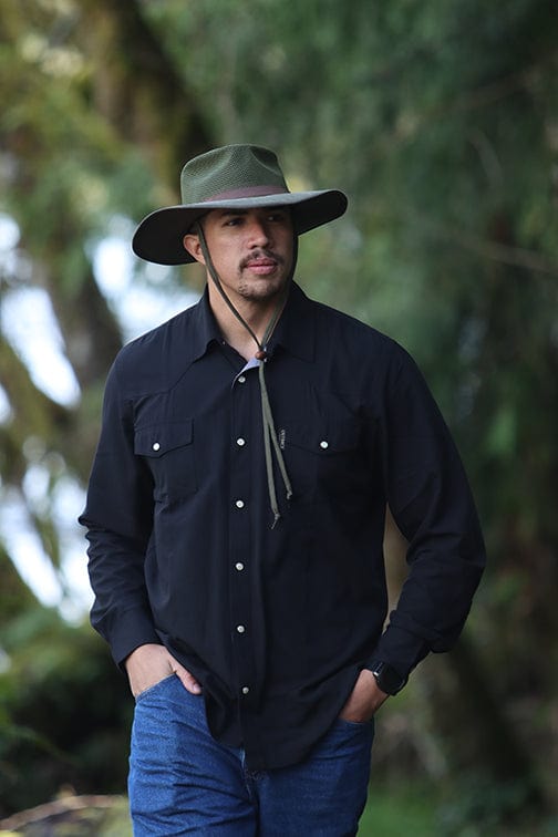 Outback Trading Company Men’s Moab Western Snap Bamboo Shirt