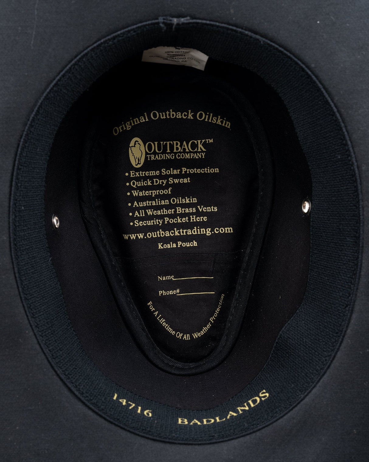 Outback Trading Company Badlands Oilskin Hat Oilskin Hats