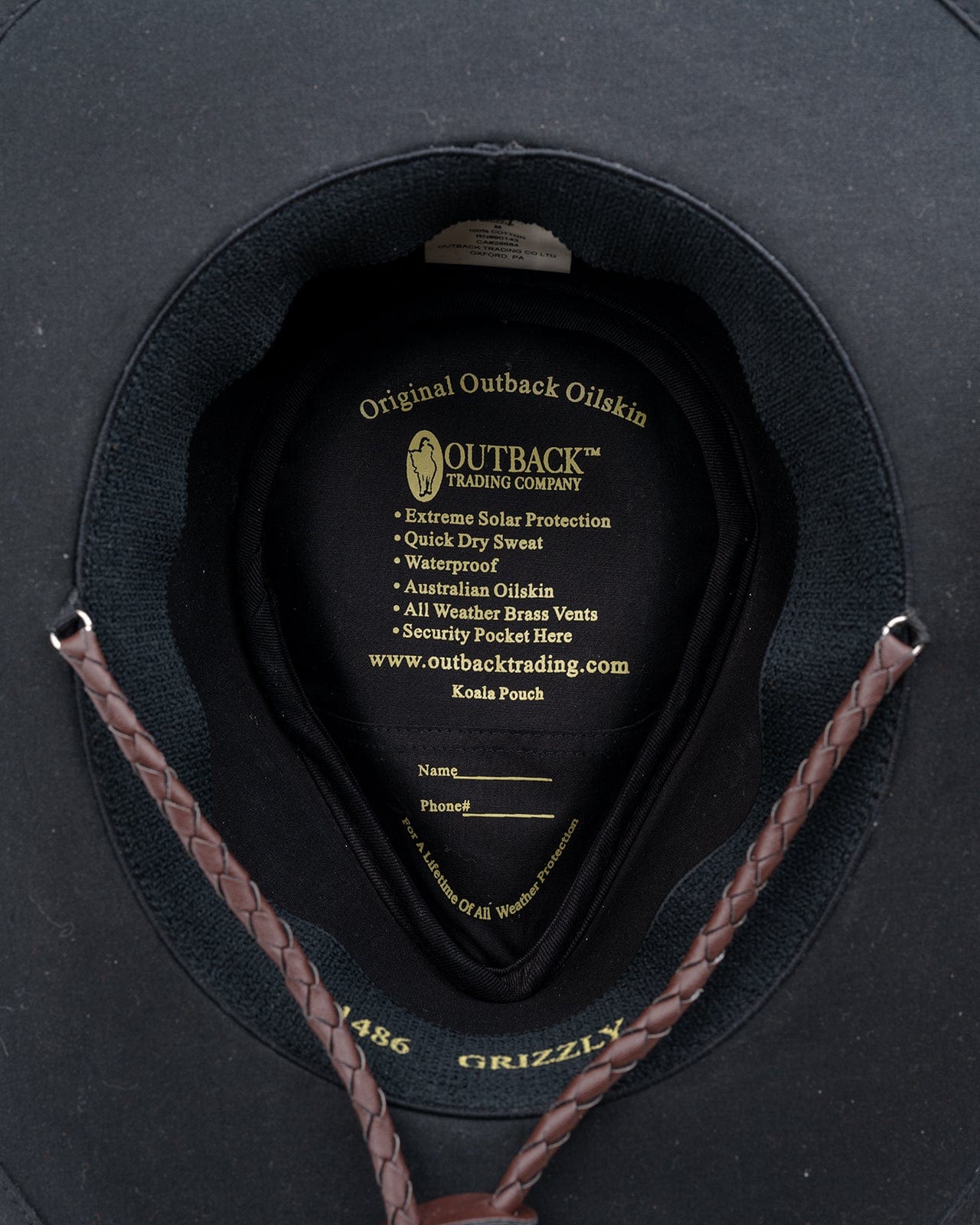 Outback Trading Company Grizzly Oilskin Hat Oilskin Hats