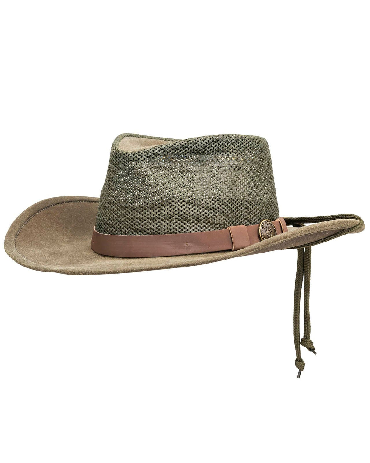 Outback Trading Company Kodiak With Mesh Oilskin Hat Sage / SM 1472-SAG-SM 789043013085 Oilskin Hats