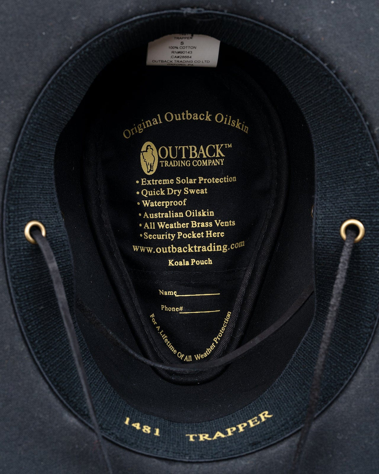 Outback Trading Company Trapper Oilskin Hat Oilskin Hats