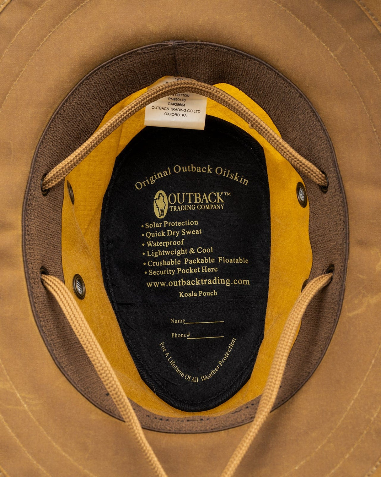 Outback Trading Company Willis Oilskin Hat Oilskin Hats