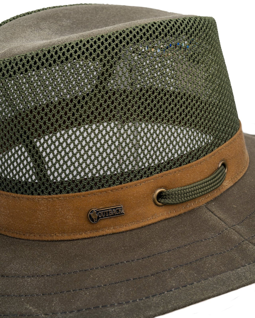 Outback Trading Company Willis With Mesh Oilskin Hat Oilskin Hats