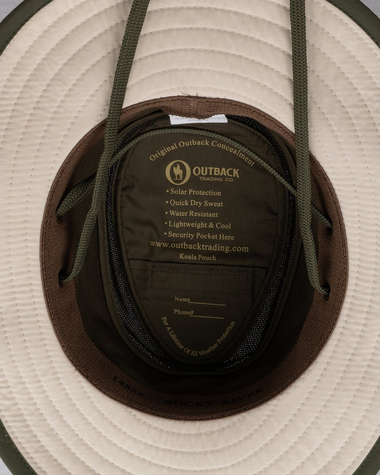 Outback Trading Company Rocky River Hat Outdoor Hats SM 14854-OLV-SM