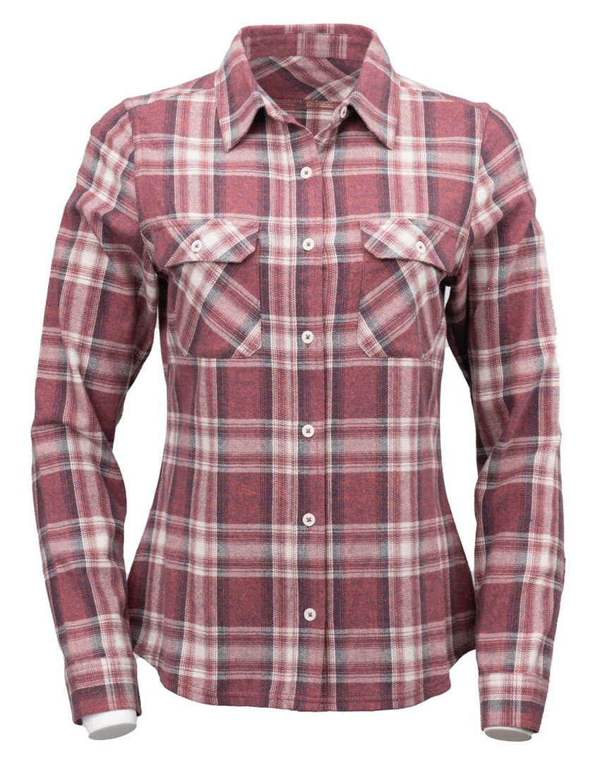 Outback Trading Company Women’s Cotton Plaid Outback Shirt Red / SM 40312-RED-SM 789043431742