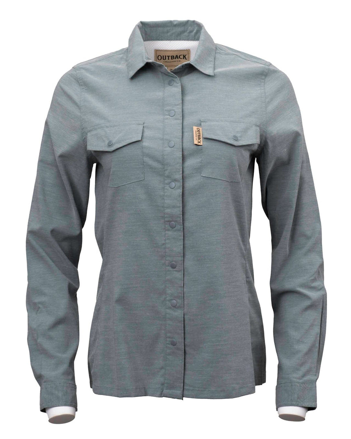 Outback Trading Company Sierra Snap Bamboo Shirt Green / SM 40315-GRN-SM 789043432435 Shirt