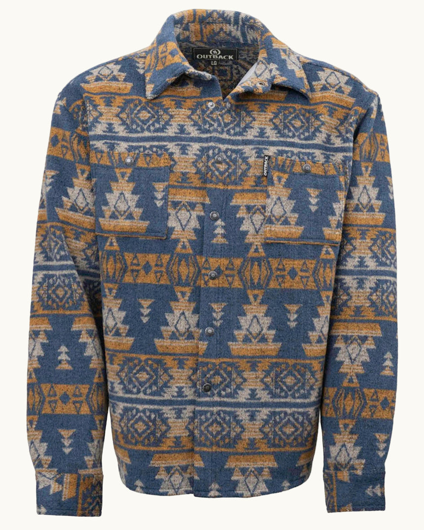 Outback Trading Company Men’s Hudson Shirt Jacket Burnt Orange / SM 42720-BTO-SM 789043434880 Shirt Jackets