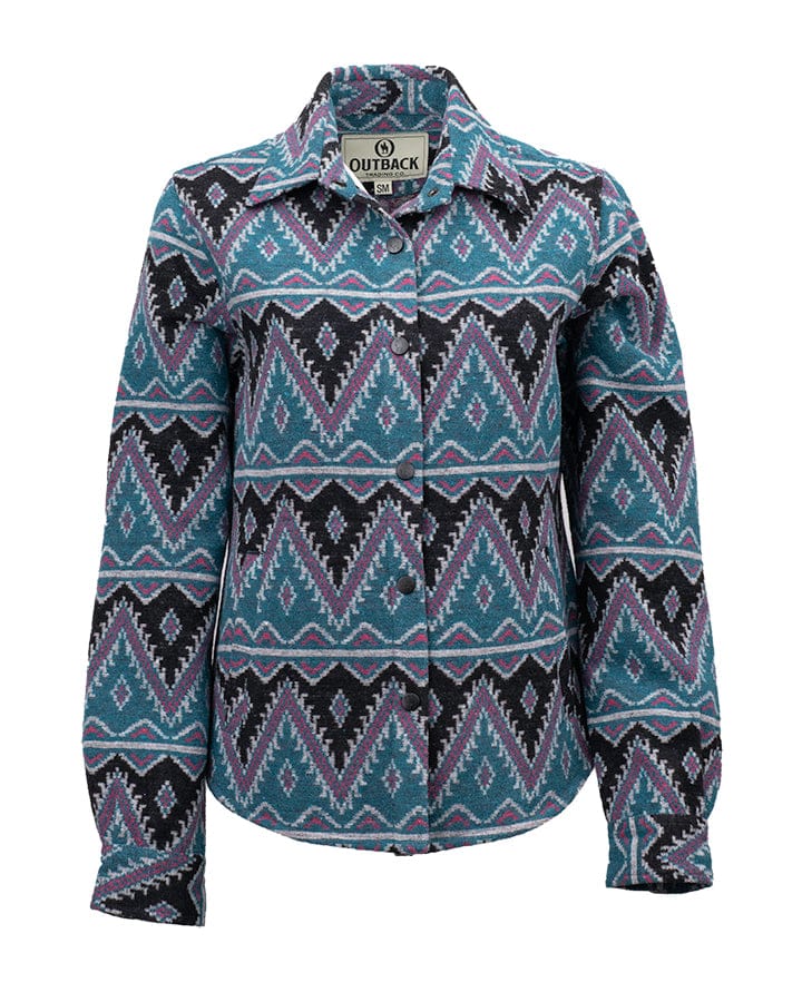 Outback Trading Company Women’s Daphne Shirt Jacket Turquoise / SM 48702-TUR-SM 789043435511 Shirt Jackets