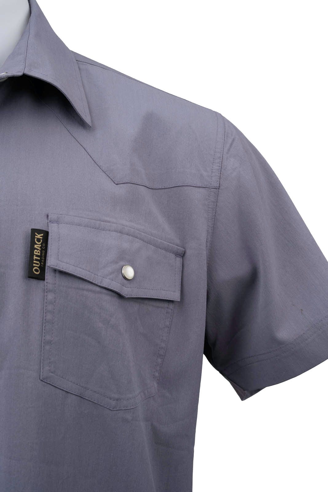 Outback Trading Company Short Sleeve Moab Western Snap Bamboo Shirt Shirt