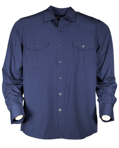Outback Trading Company Men’s Mesa Bamboo Shirt Navy / MD 35022-NVY-MD 789043401387 Shirts