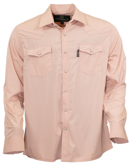 Outback Trading Company Men’s Mesa Bamboo Shirt Peach / MD 35022-PCH-MD 789043401486 Shirts