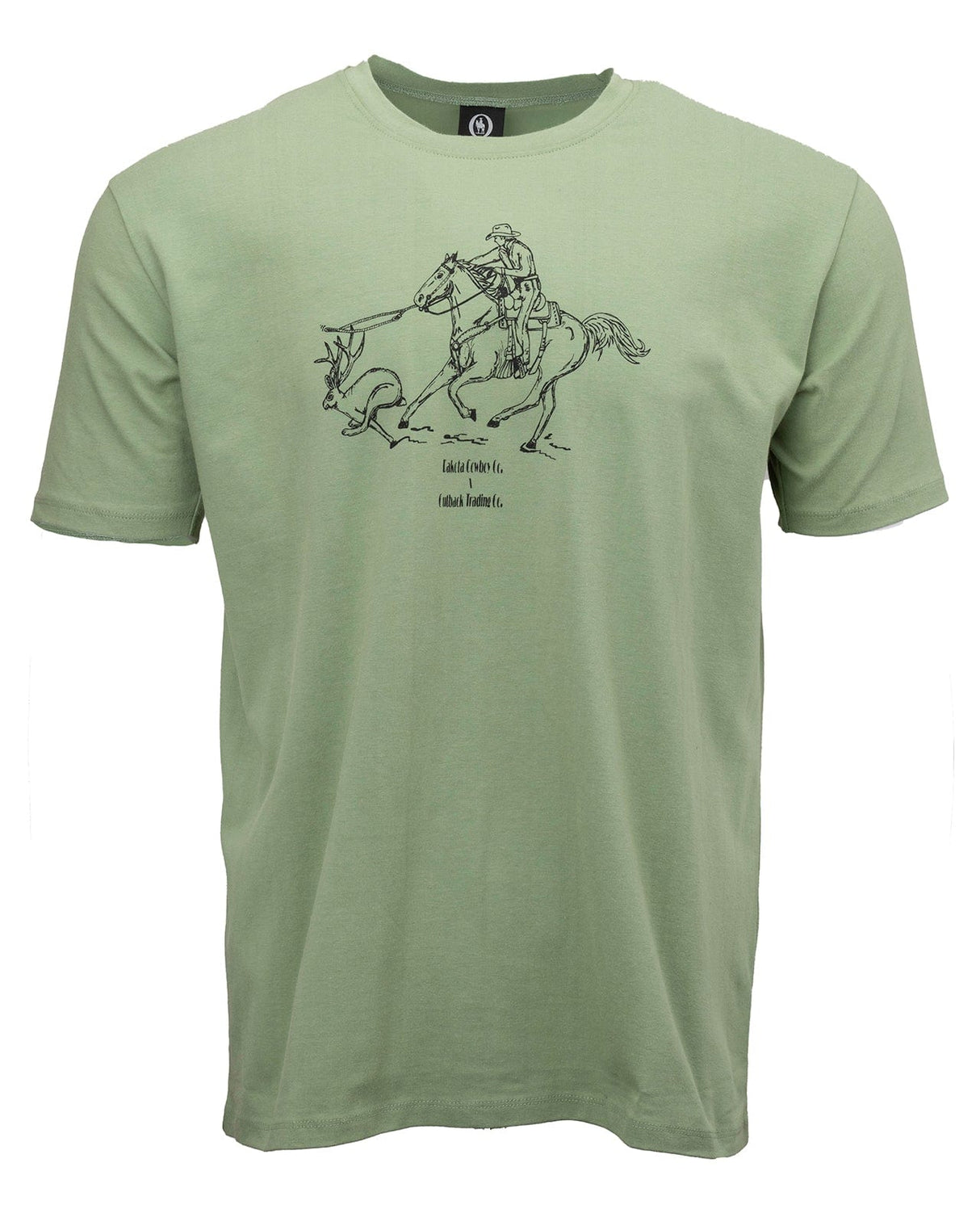 Outback Trading Company Jackalope Jamboree Tee Spring Green / XS 40330-SPG-XS 789043432633 Tee