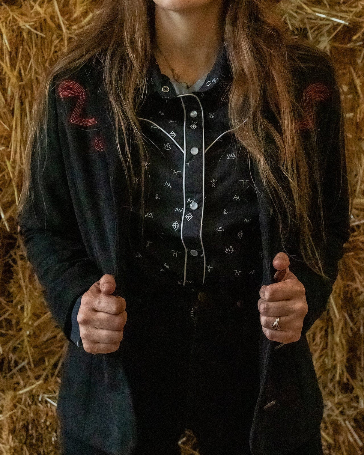 Outback Trading Company Women’s Cattle Brand Shirt