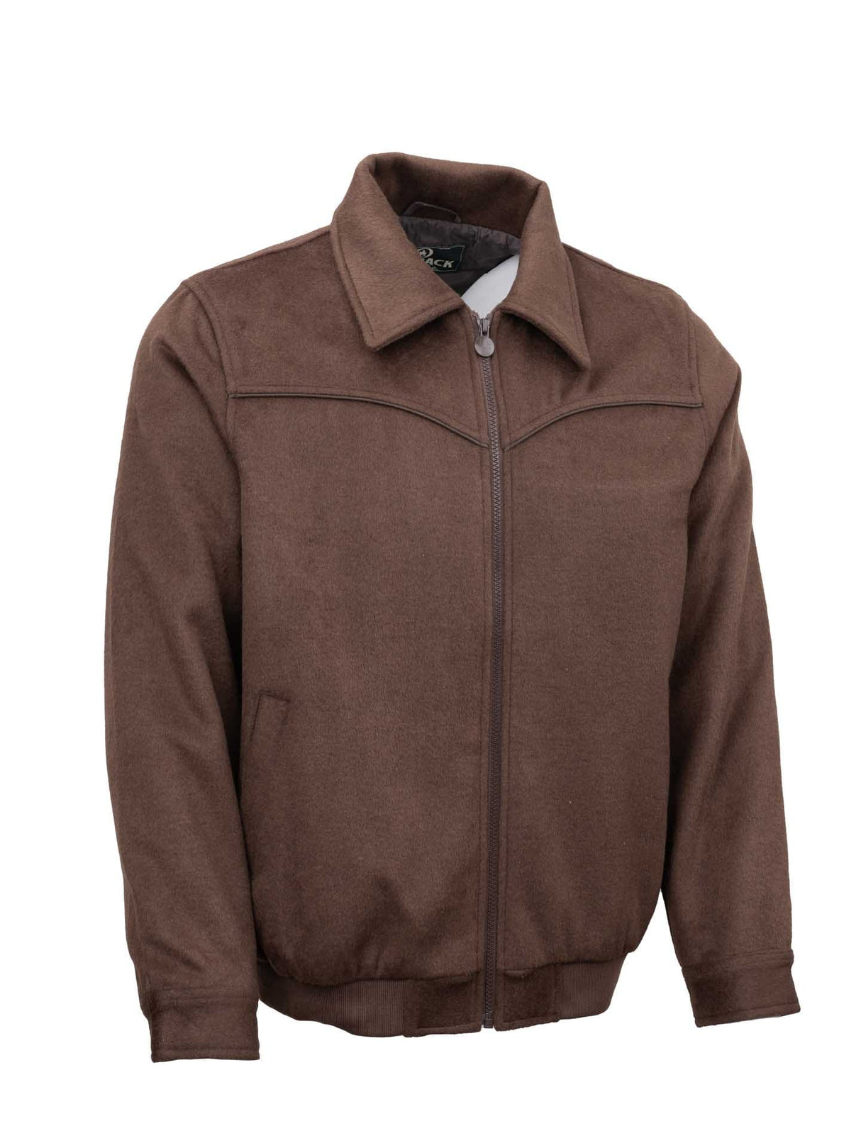 OutbackTrading.com Men's Varsity Jacket - Brown Coats & Jackets