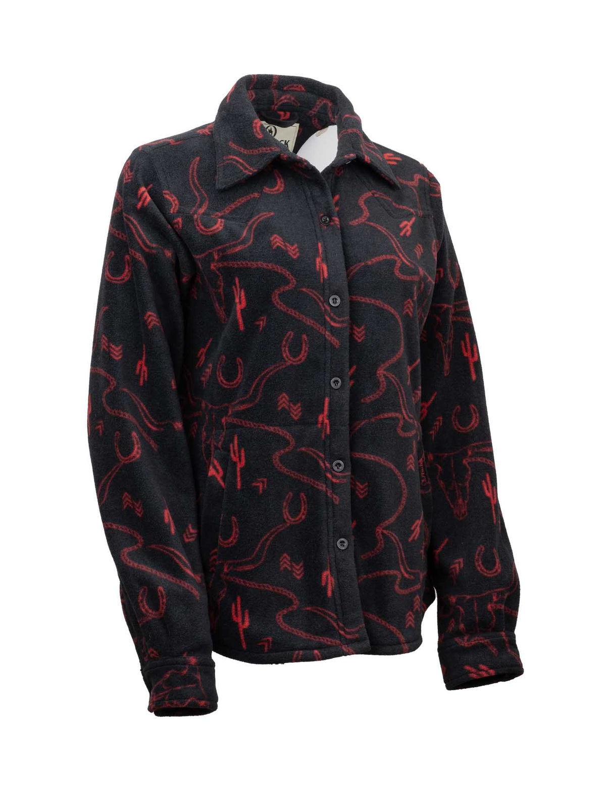 OutbackTrading.com Women's Ainsley Big Shirt - Black Fleece