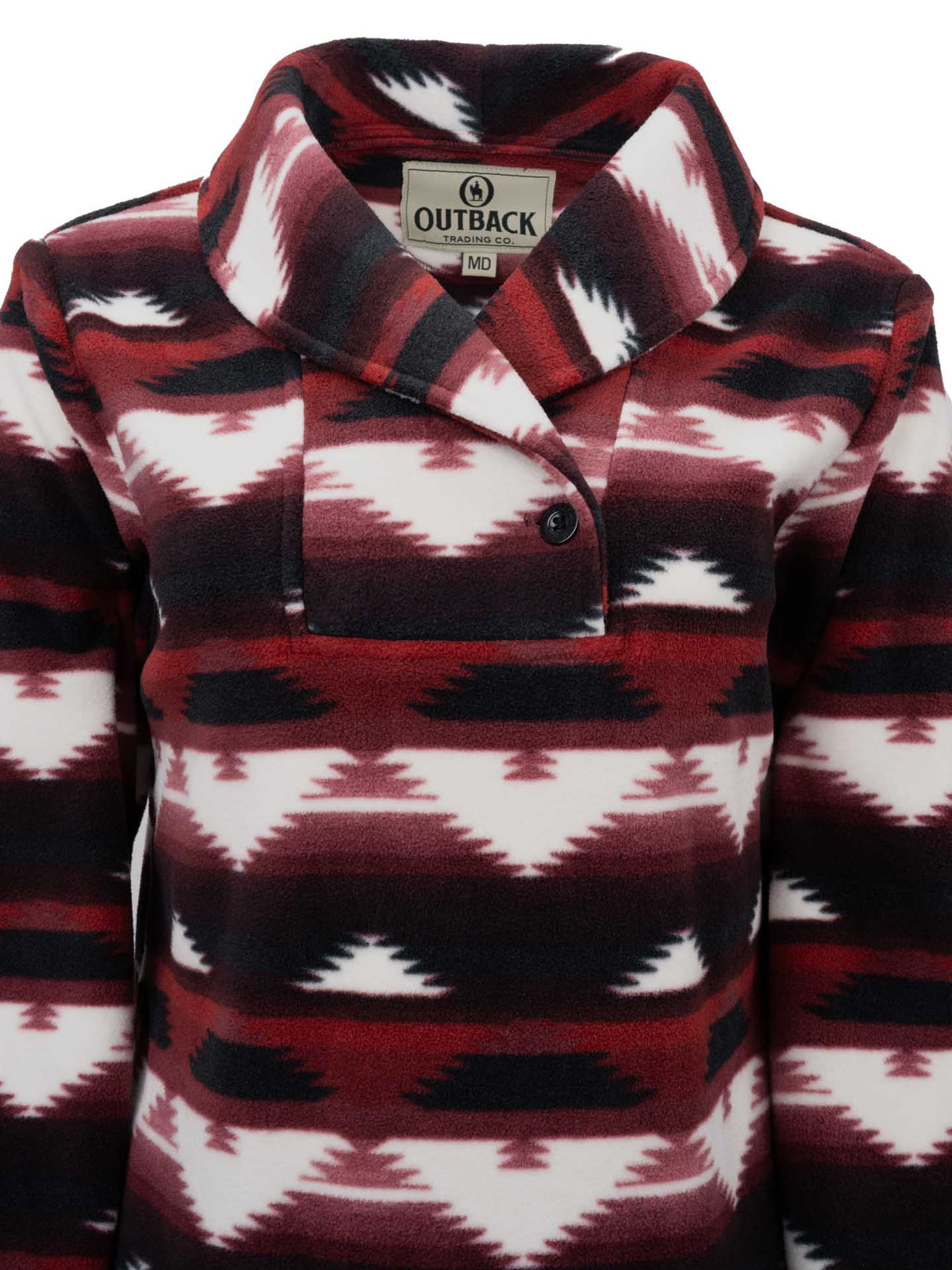 OutbackTrading.com Women's Janet Pullover - Wine Fleece