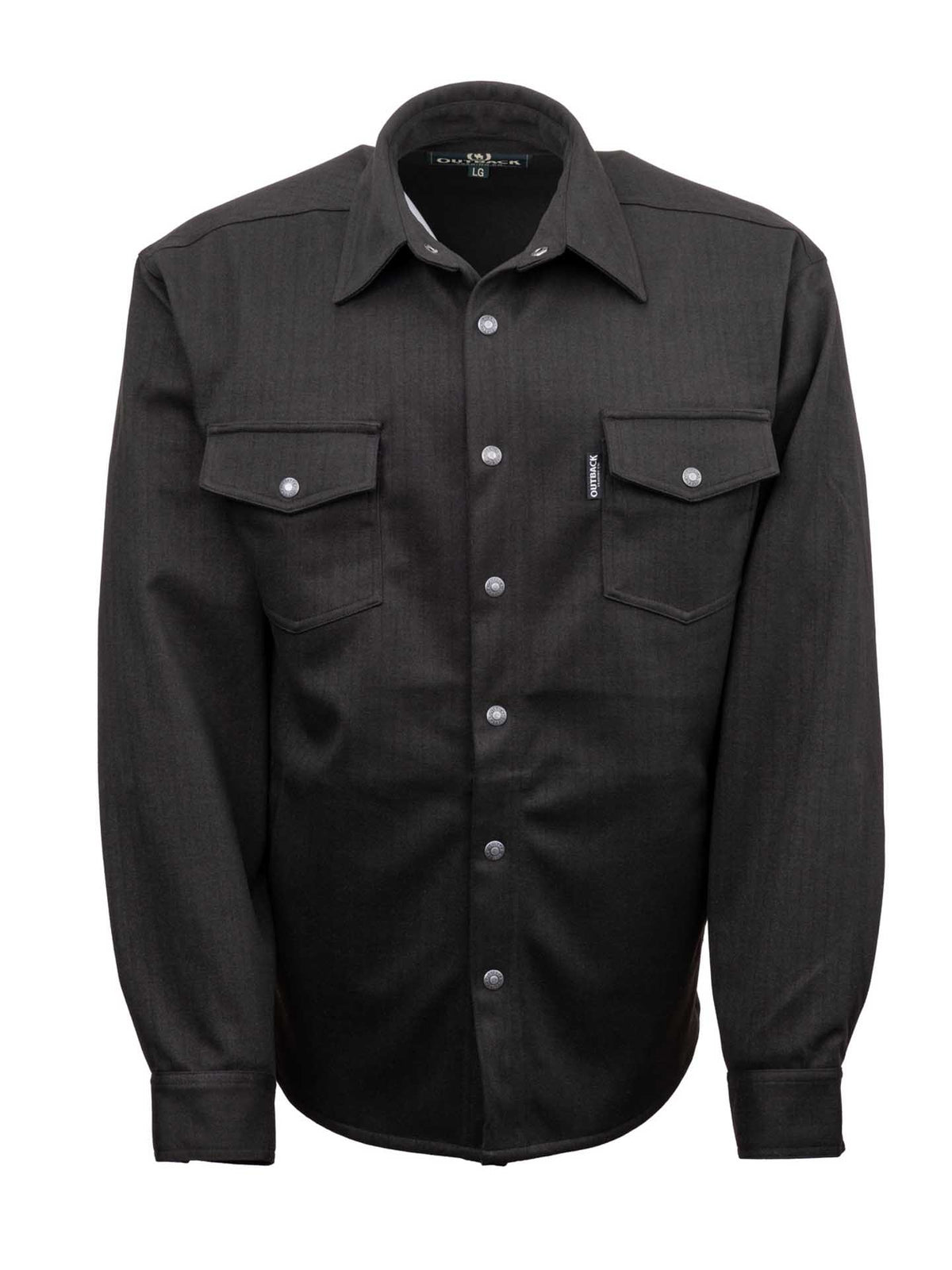 OutbackTrading.com Men's Ace Shirt Jacket - Black Black / SM 40424-BLK-SM 789043443837 Shirts