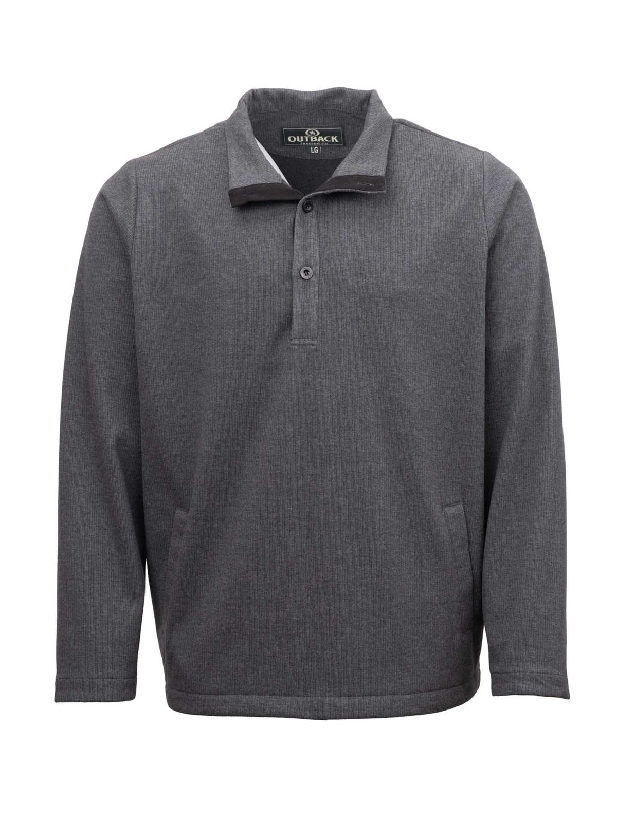 OutbackTrading.com Men's Thurston Pullover - Charcoal Charcoal / SM 40434-CHR-SM 789043444377 Shirts
