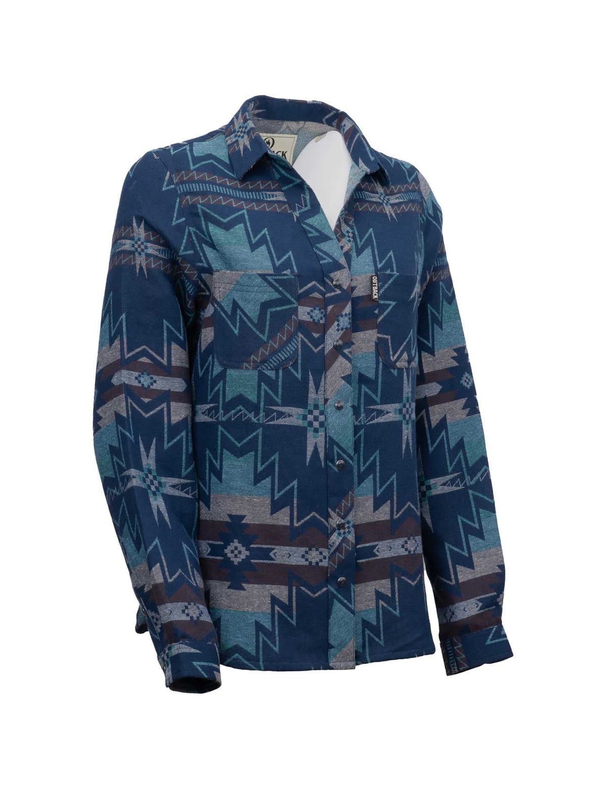 OutbackTrading.com Women's Brianna Shirt - Turquoise Shirts