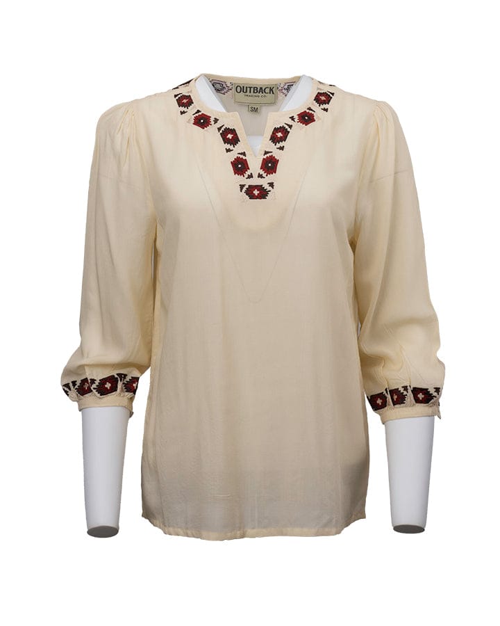 OutbackTrading.com Lilah Shirt Tan / SM 40311-TAN-SM 789043431469