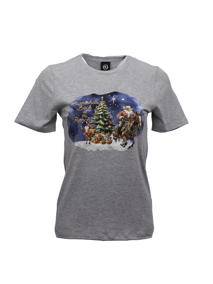 OutbackTrading.com Women's Back at The Ranch Tee - Heather Gray Heather Gray / SM 40371-HGY-SM 789043441888 Tees
