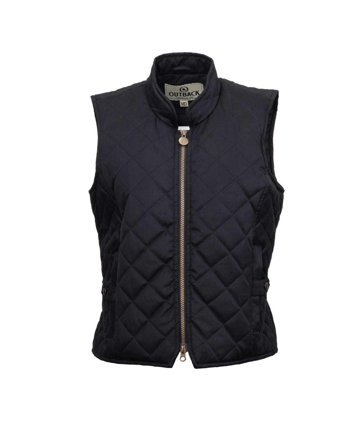 OutbackTrading.com 2026 - Women’s Quilted Riding Vest Black / SM 40321-BLK-SM 789043441123 Vests