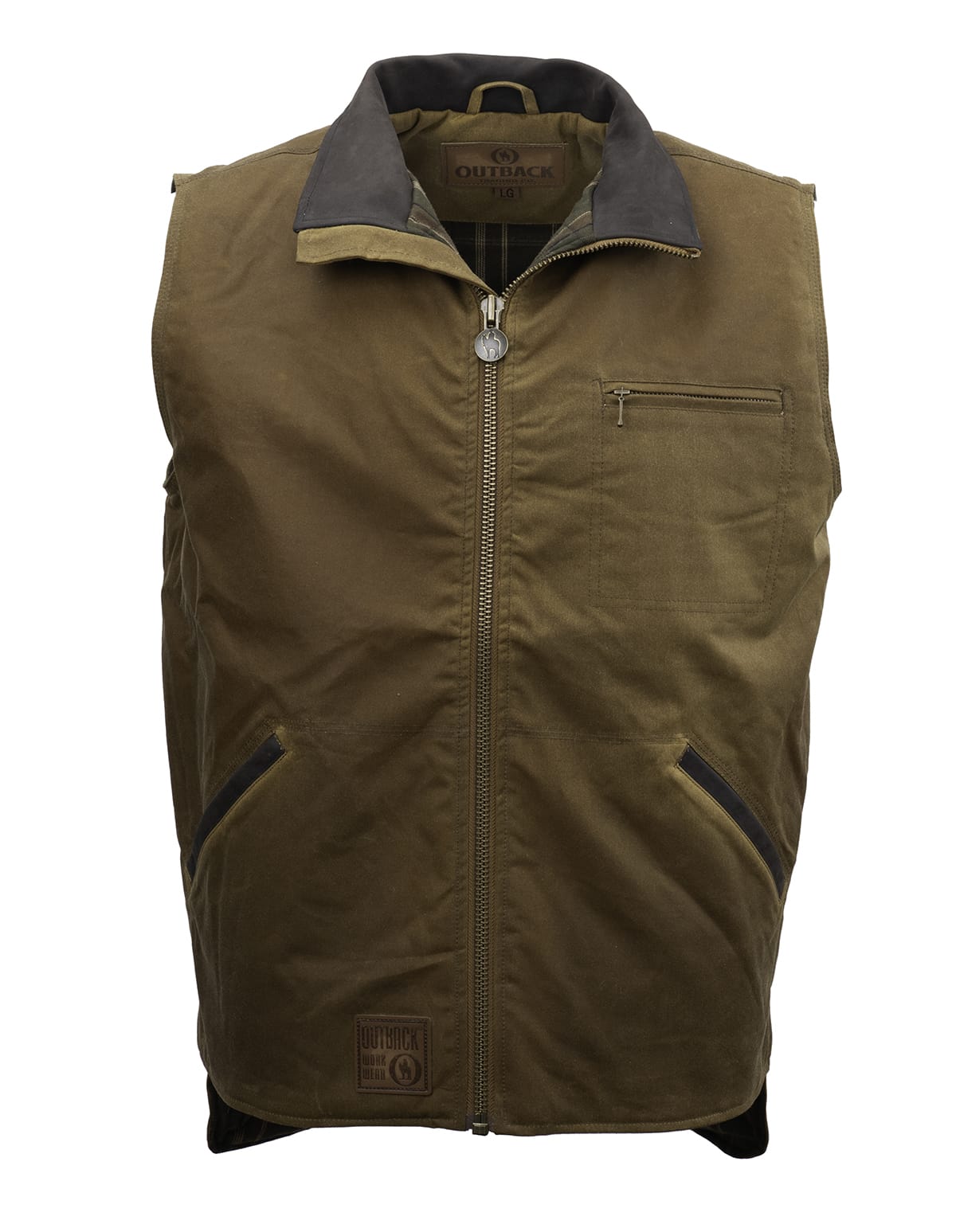 OutbackTrading.com Men's Sawbuck Vest Field Tan / SM 2143-FTN-SM 789043028812 Vests