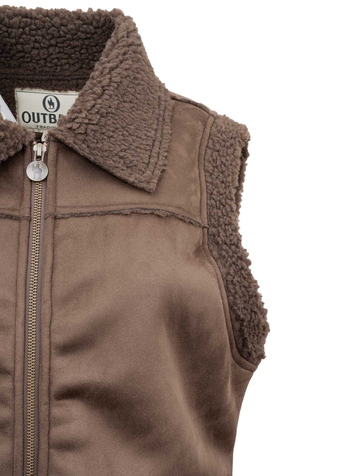 OutbackTrading.com Women's Kimberly Zip Up Vest - Chocolate Vests