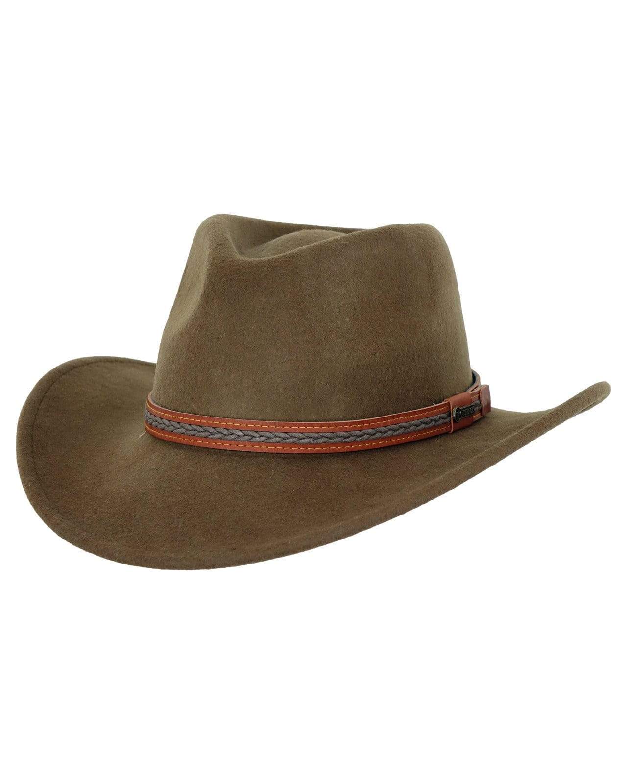 MIX BROWN Cowboy Hat for Men Western Hats for Women 100% Australian Wool  Cowgirl Hat Felt Outback Fedora Hat Wide Brim