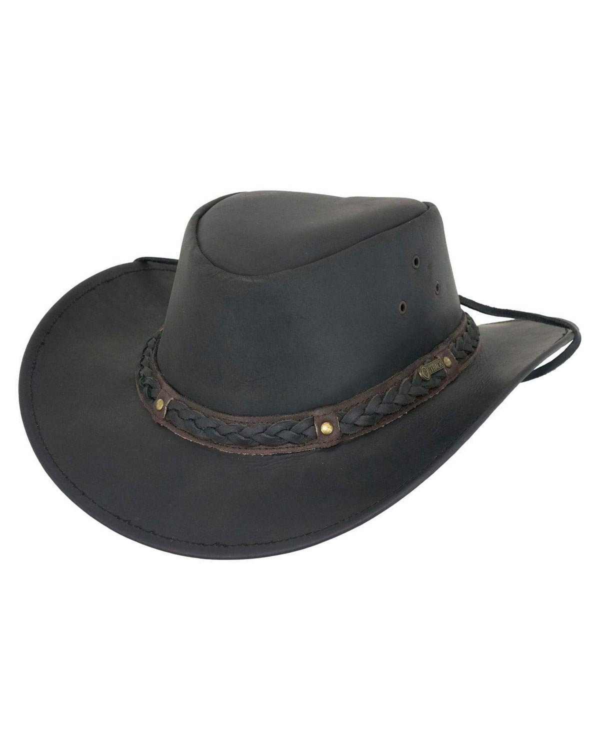 OutbackTrading.com Wagga Wagga Leather Hat Hats