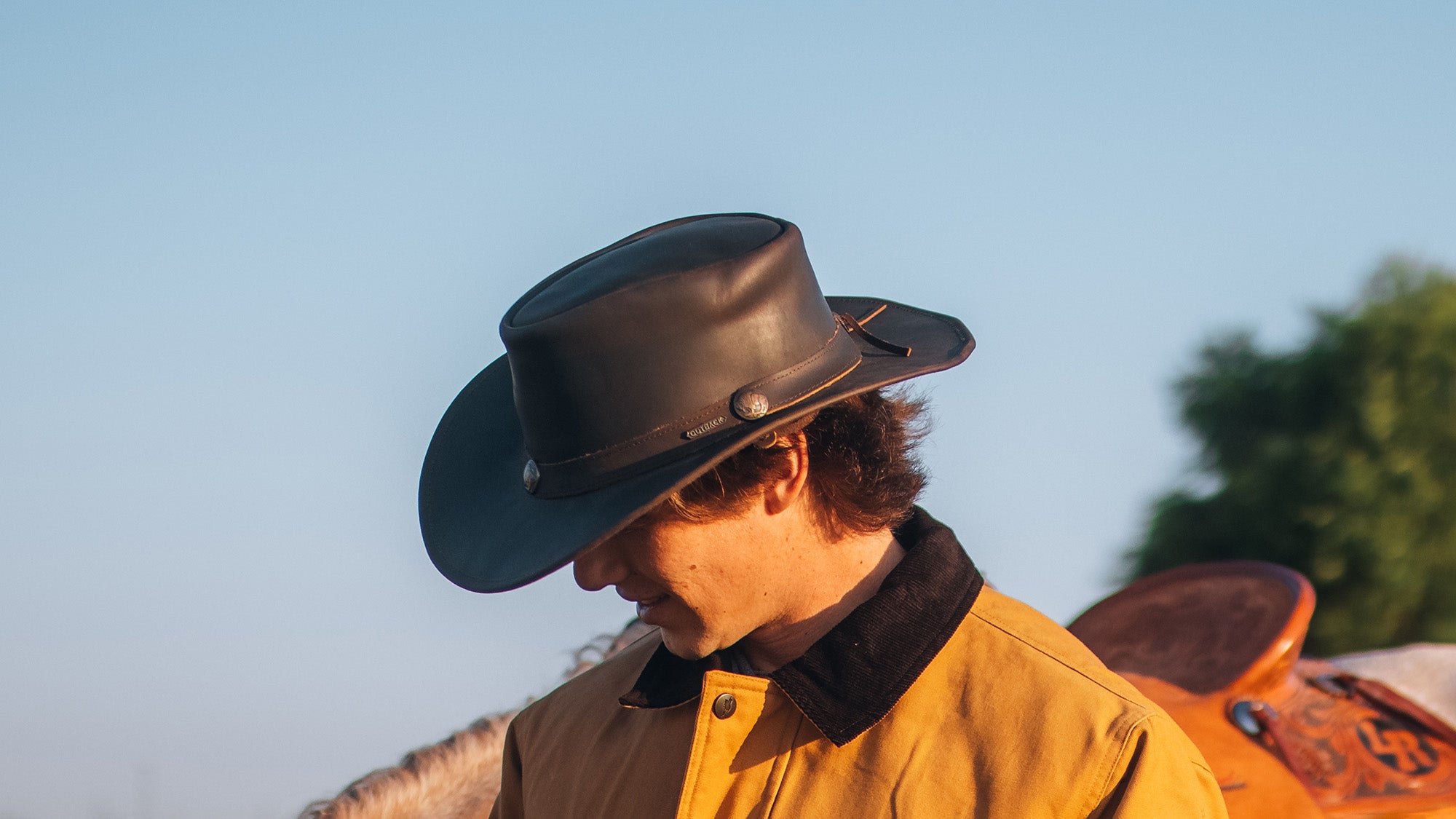 Outback Trading Co. Hats are made from top-grain leather. 