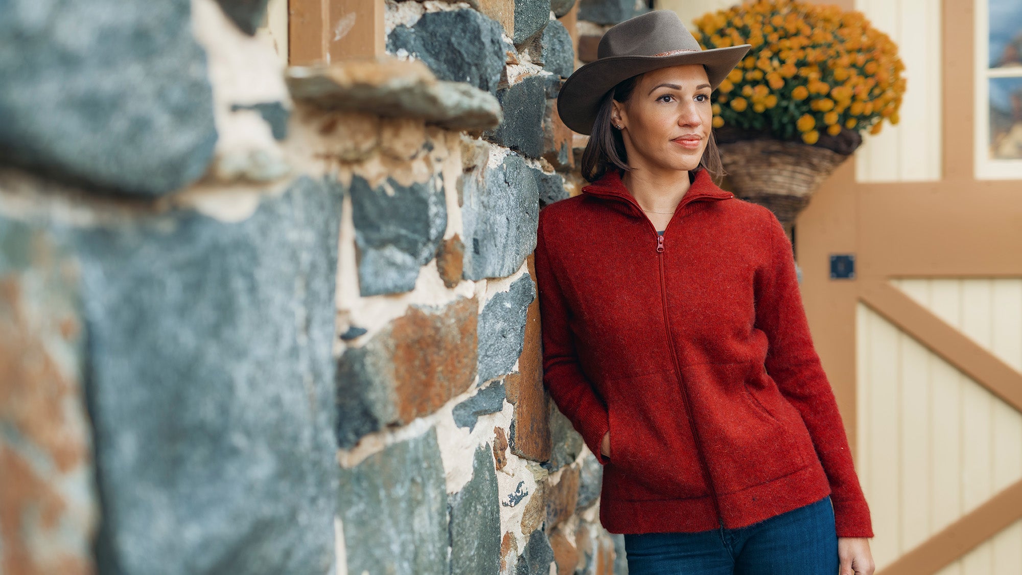 Cozy up with our Alta Sweater this winter!