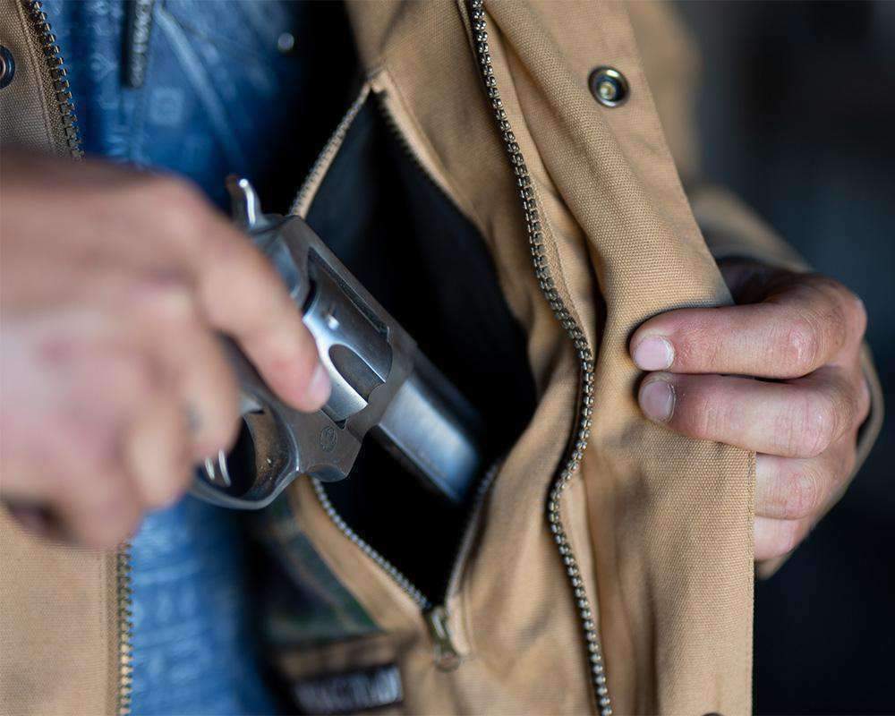 Keep your firearm and other possessions safe with our line of products with concealment pockets. 