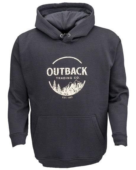 Outback Trading Company Outback Comfy Graphic Hoodie Black / SM 40281-BLK-SM 789043417449