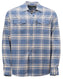 Outback Trading Company Men’s Cotton Plaid Outback Shirt Blue / SM 40305-BLU-SM 789043430677