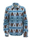 Outback Trading Company Women’s Skyler Fleece Big Shirt Blue / SM 40387-BLU-SM 789043436259