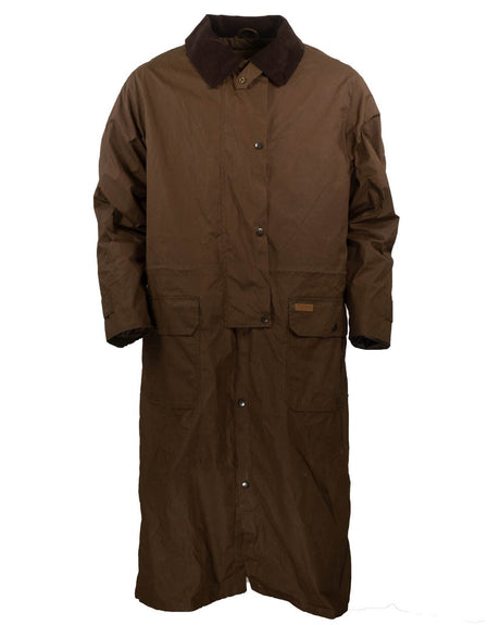 Outback Trading Company Men’s Wax Cotton Duster Coat BRONZE / SM 29825-BNZ-SM 789043403497 Coats & Jackets