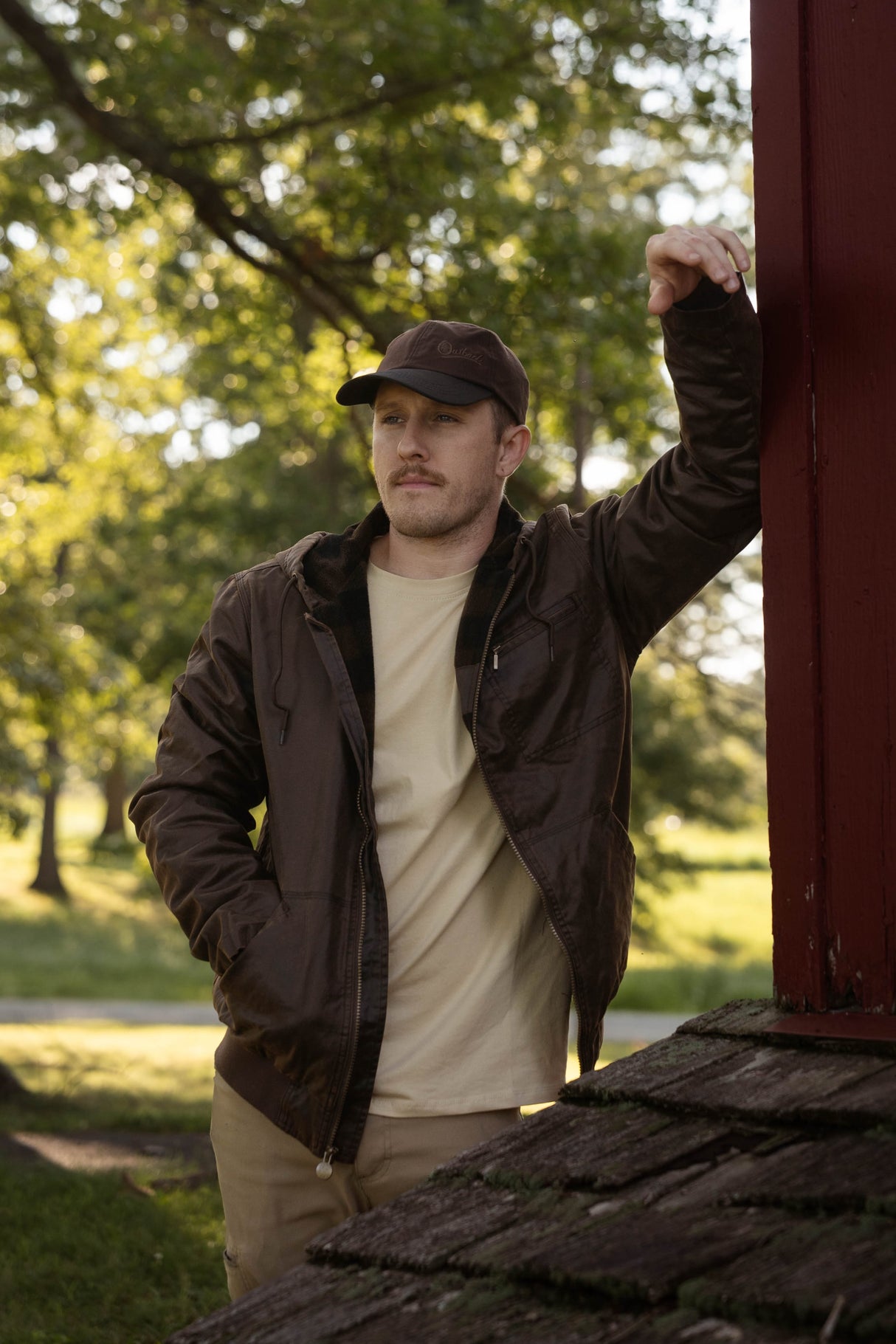 Outback Trading Company Men's Sawbuck Canyonland Hoodie - Brown Coats & Jackets