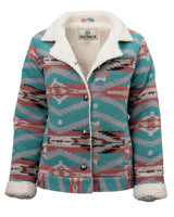 Outback Trading Company Women’s Gemma Berber Lined Jacket Turquoise / SM 29855-TUR-SM 789043436693 Coats & Jackets
