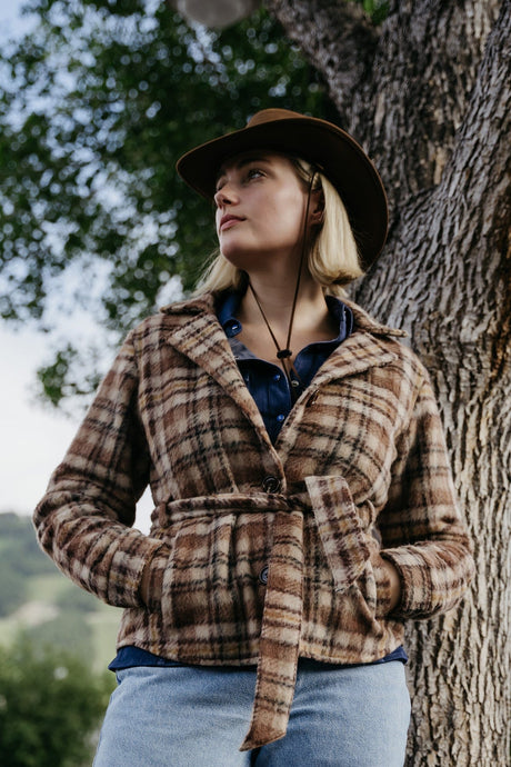 Outback Trading Company Women’s Evelyn Belted Jacket Coats & Jackets