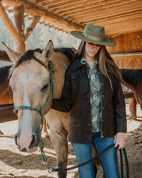 Outback Trading Company Women’s Oilskin Gidley Jacket Coats & Jackets