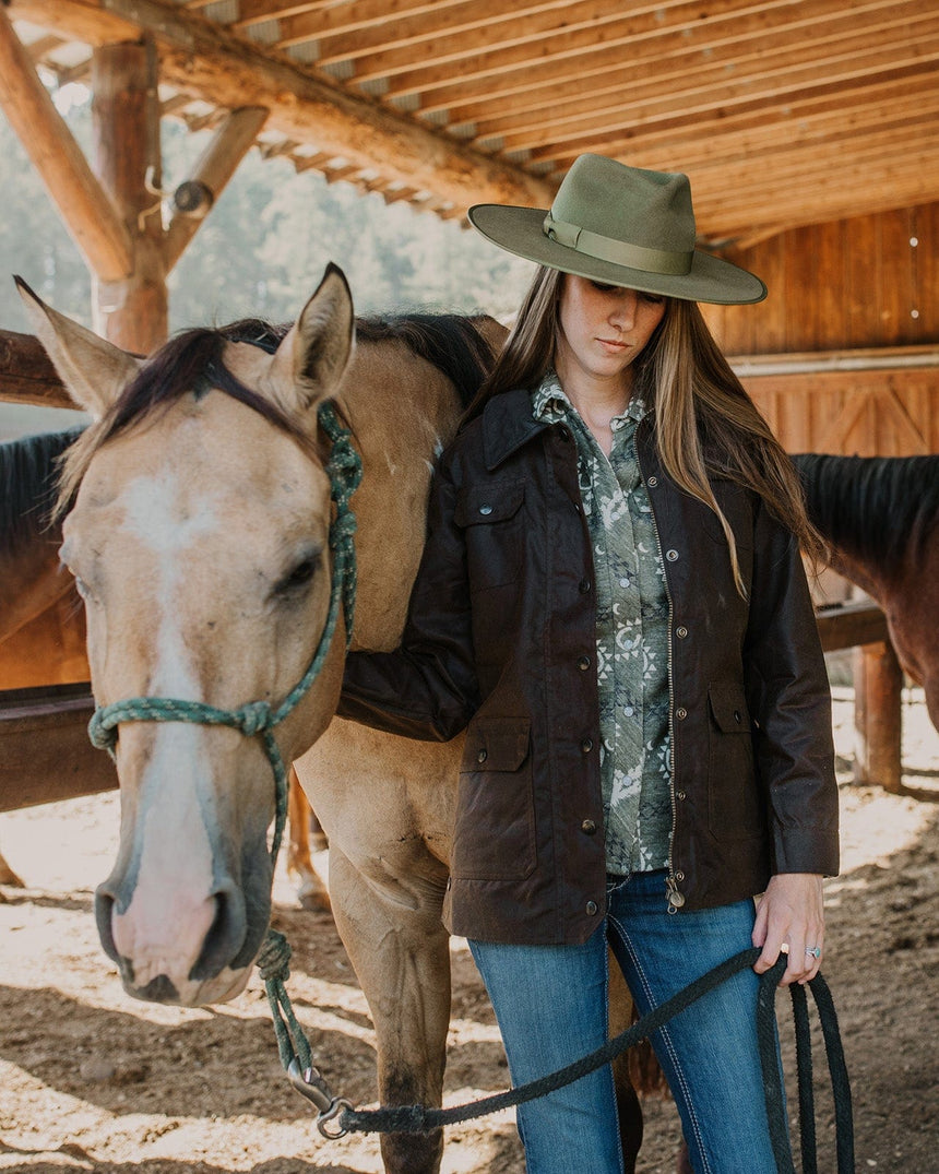 Outback Trading Company Women’s Oilskin Gidley Jacket Coats & Jackets