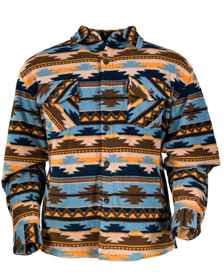 Outback Trading Company Men’s Taos Big Shirt Blue / MD 42623-BLU-MD 789043395884 Fleece