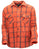 Outback Trading Company Men’s Chad Button up Fleece Big Shirt Burnt Orange / SM 42188-BTO-SM 789043422177 Fleece