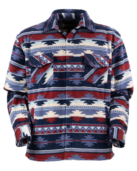 Outback Trading Company Men’s Taos Big Shirt Navy / MD 42623-NVY-MD 789043410716 Fleece