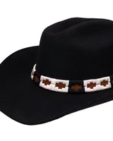 Outback Trading Company Argentinian Leather Hat Band Black / ONE OT624-BLK-ONE 789043426540 Hat Bands