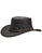 Outback Trading Company Iron Bark Leather Hat Chocolate / SM 1377-CHO-SM 089043225861 Leather Hats